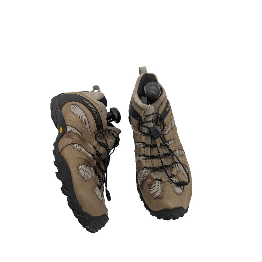 Merrell Mens Gorpcore Leather Hiking Chameleon 8 Shoes 14 Brown Vibram Trail